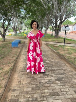 VESTIDO LONGO ESTAMPADO