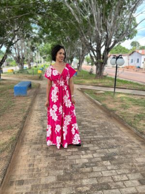 VESTIDO LONGO ESTAMPADO
