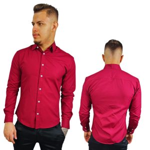 CAMISA SOCIAL MASCULINA MANGA LONGA SLIM FIT